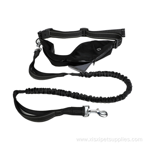 Hands Free Dog Leash Waist Belt With Pouch